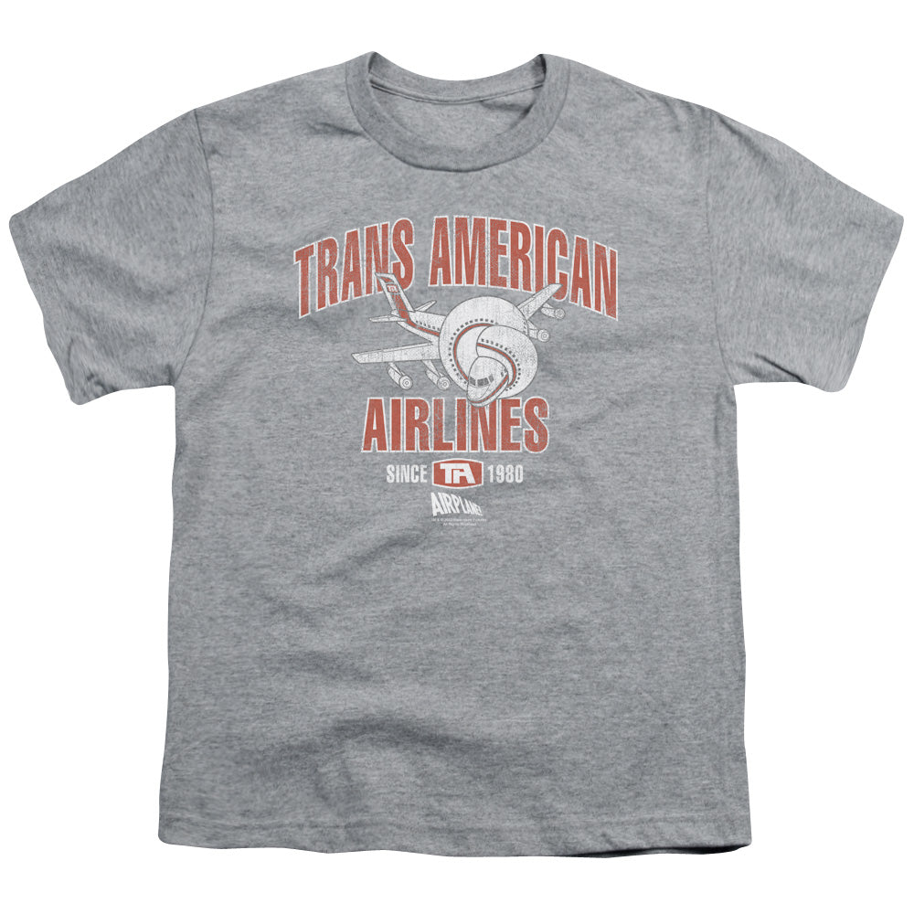 Airplane! Trans American Kids Youth T Shirt Athletic Heather