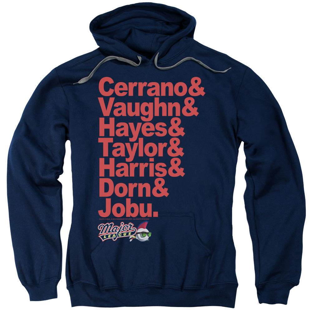 Major League Team Roster Mens Hoodie Navy Blue