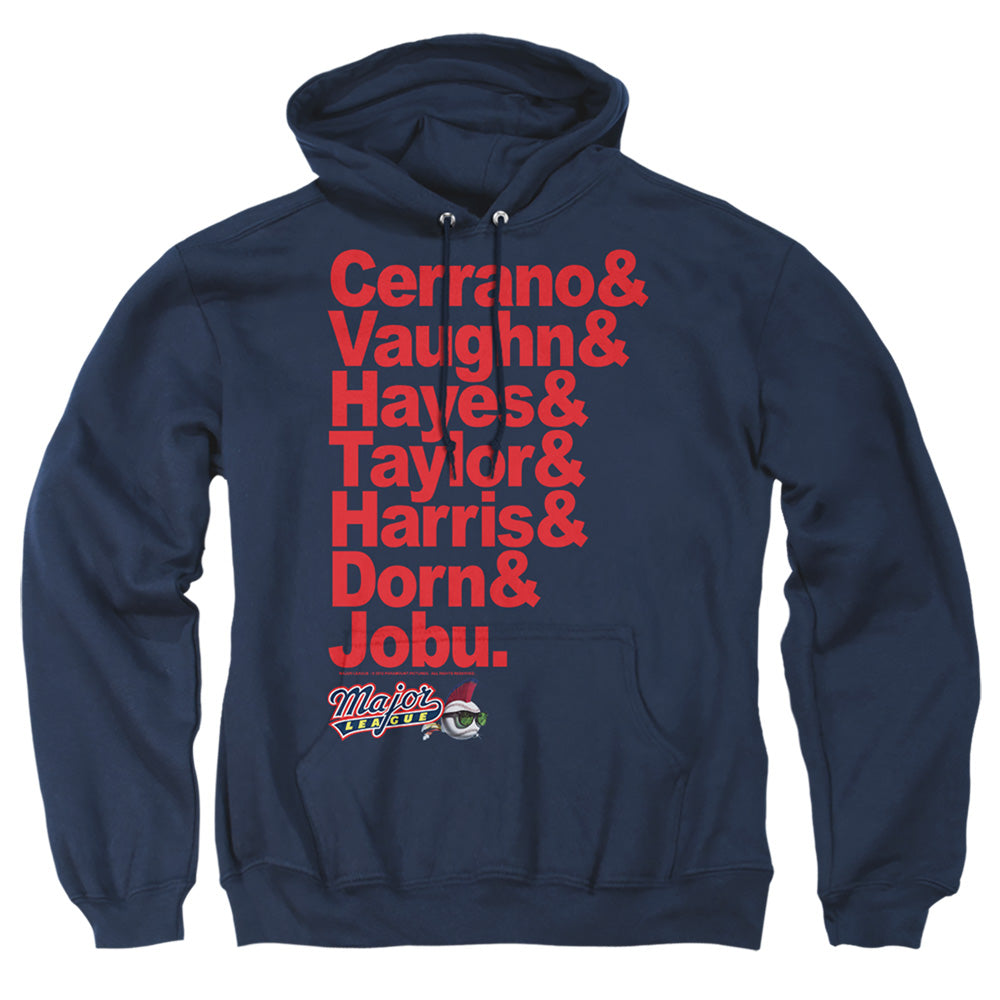 Major League Team Roster Mens Hoodie Navy