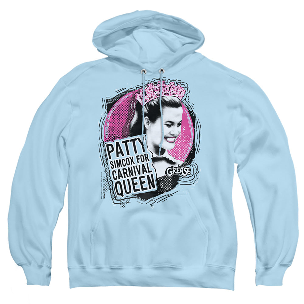 Grease Carnival Queen Mens Hoodie Light Blue Officially Licensed