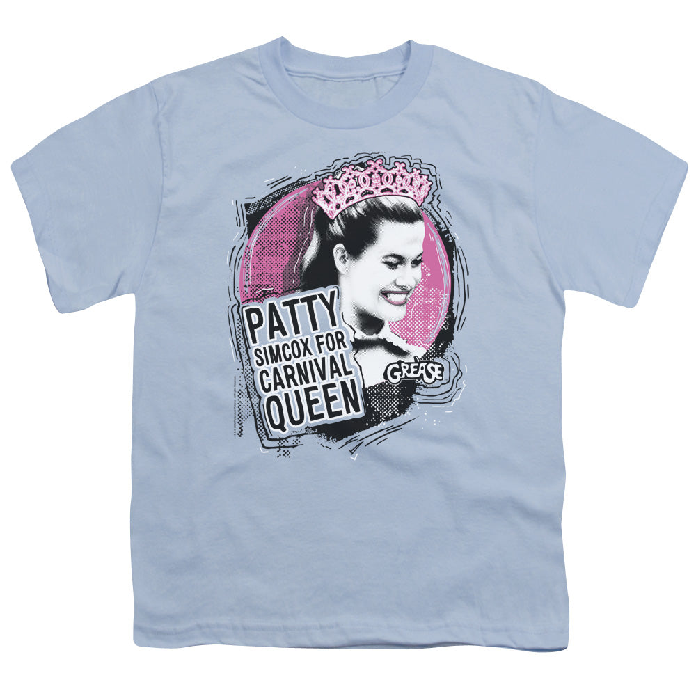 Grease Carnival Queen Kids Youth T Shirt Light Blue