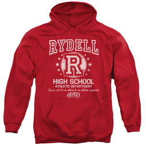 Grease Rydell High Mens Hoodie Red