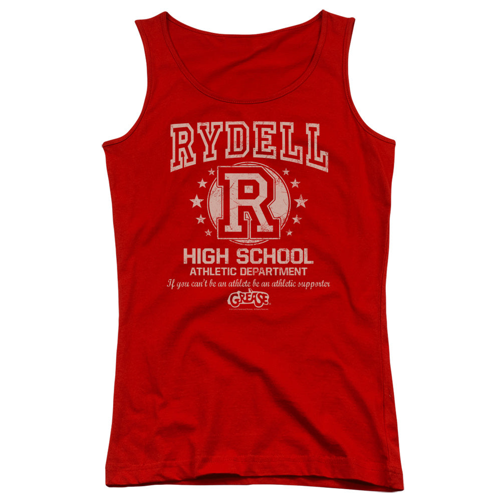 Grease Rydell High Womens Tank Top Shirt Red