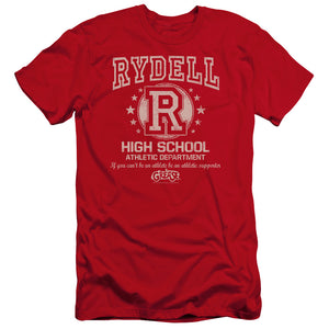 Grease Rydell High Premium Bella Canvas Slim Fit Mens T Shirt Red