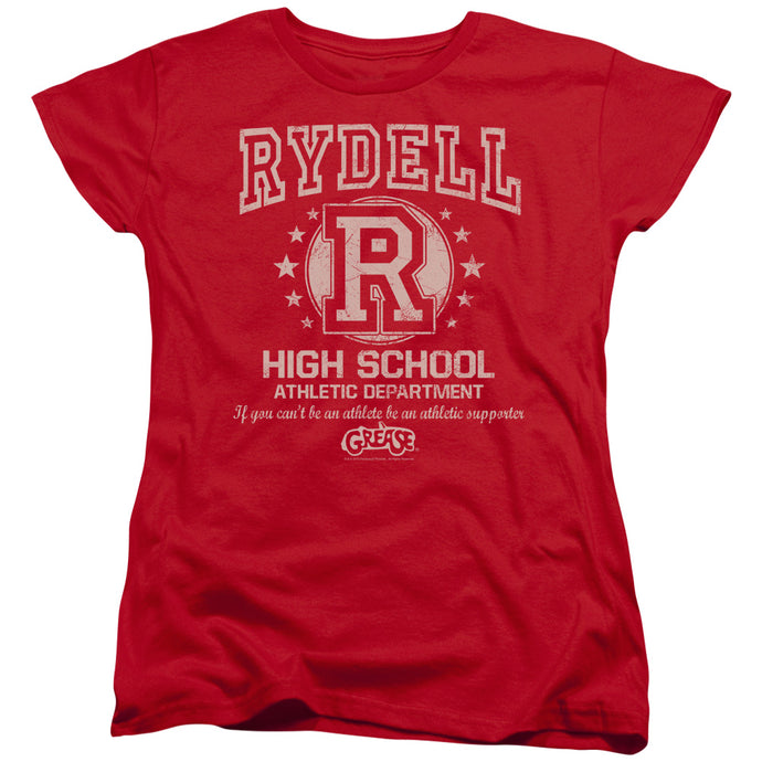 Grease Rydell High Womens T Shirt Red