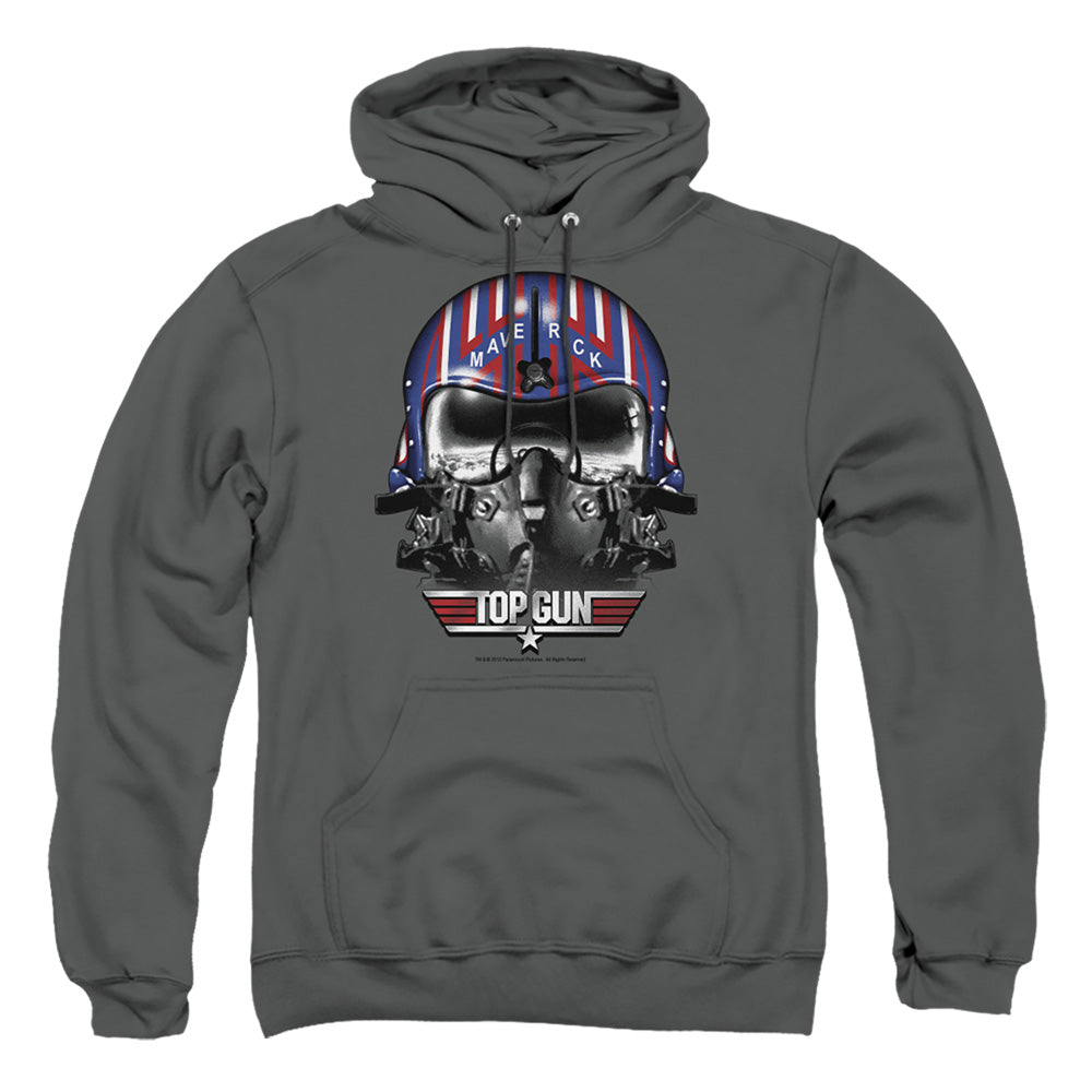 Top Gun Maverick Helmet Mens Hoodie Charcoal