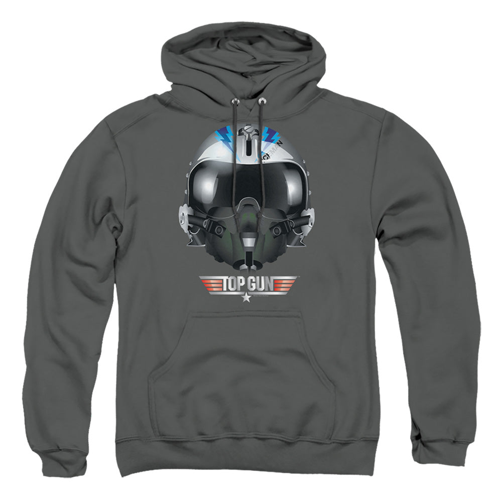 Top Gun Iceman Helmet Mens Hoodie Charcoal