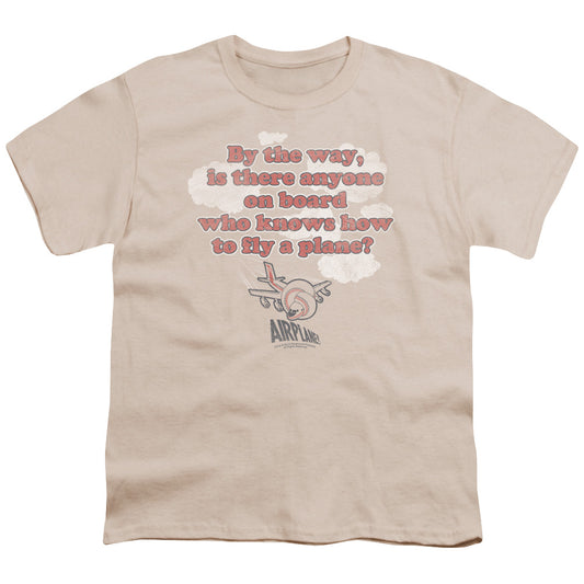 Airplane! Fly Kids Youth T Shirt Cream