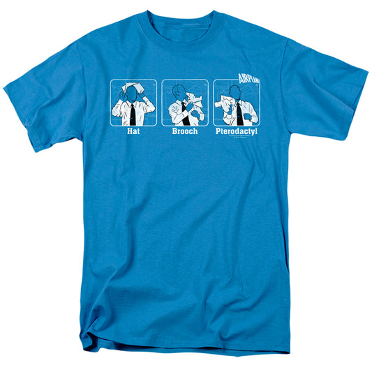 Airplane! Johnny Improv Mens T Shirt Turquoise