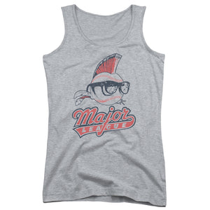 Major League Vintage Logo Womens Tank Top Shirt Athletic Heather