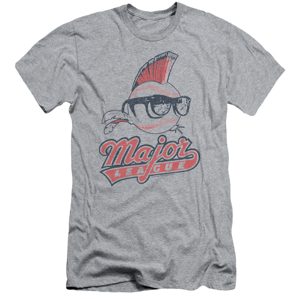 Major League Vintage Logo Slim Fit Mens T Shirt Athletic Heather
