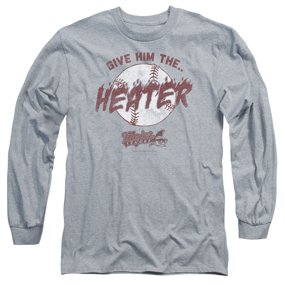 Major League The Heater Mens Long Sleeve Shirt Athletic Heather