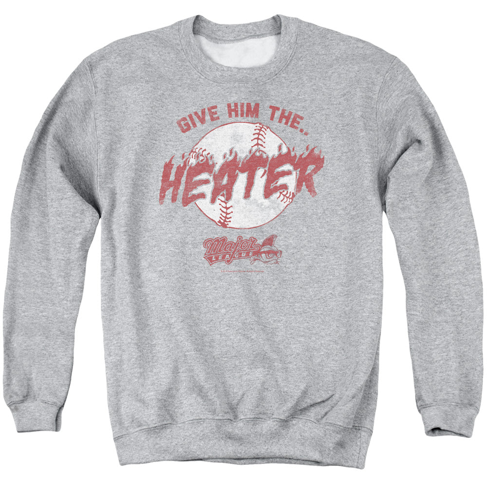 Major League The Heater Mens Crewneck Sweatshirt Athletic Heather