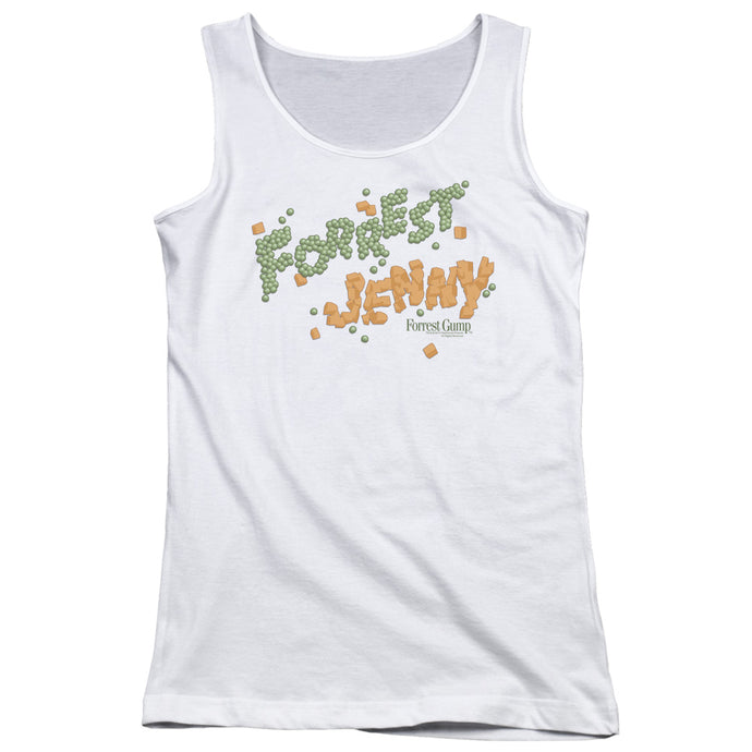 Forrest Gump Peas And Carrots Womens Tank Top Shirt White