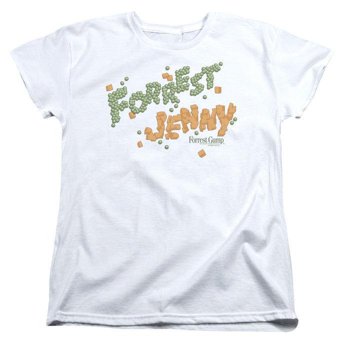 Forrest Gump Peas And Carrots Womens T Shirt White