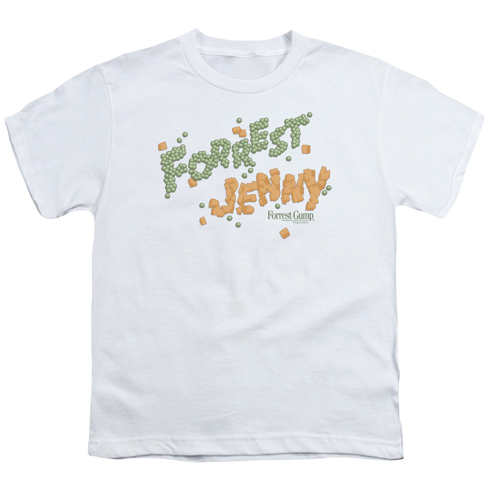 Forrest Gump Peas And Carrots Kids Youth T Shirt White