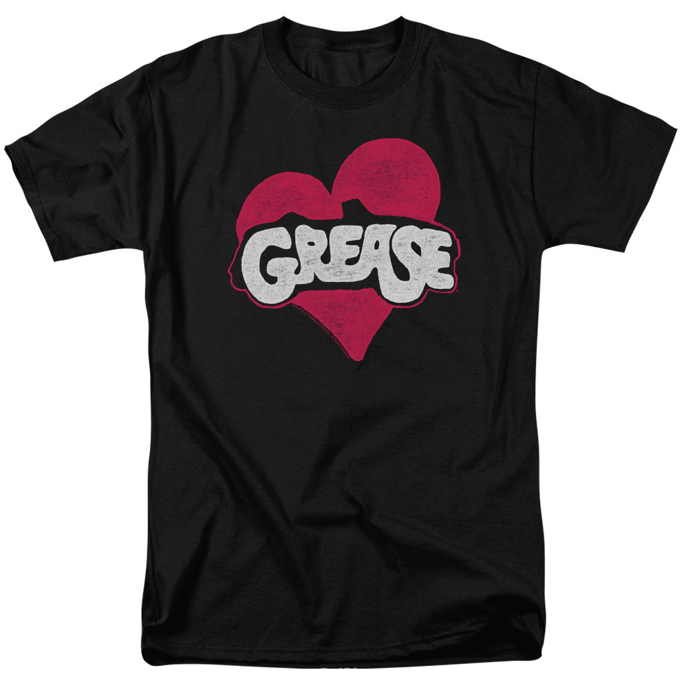 Grease Heart Mens T Shirt Black