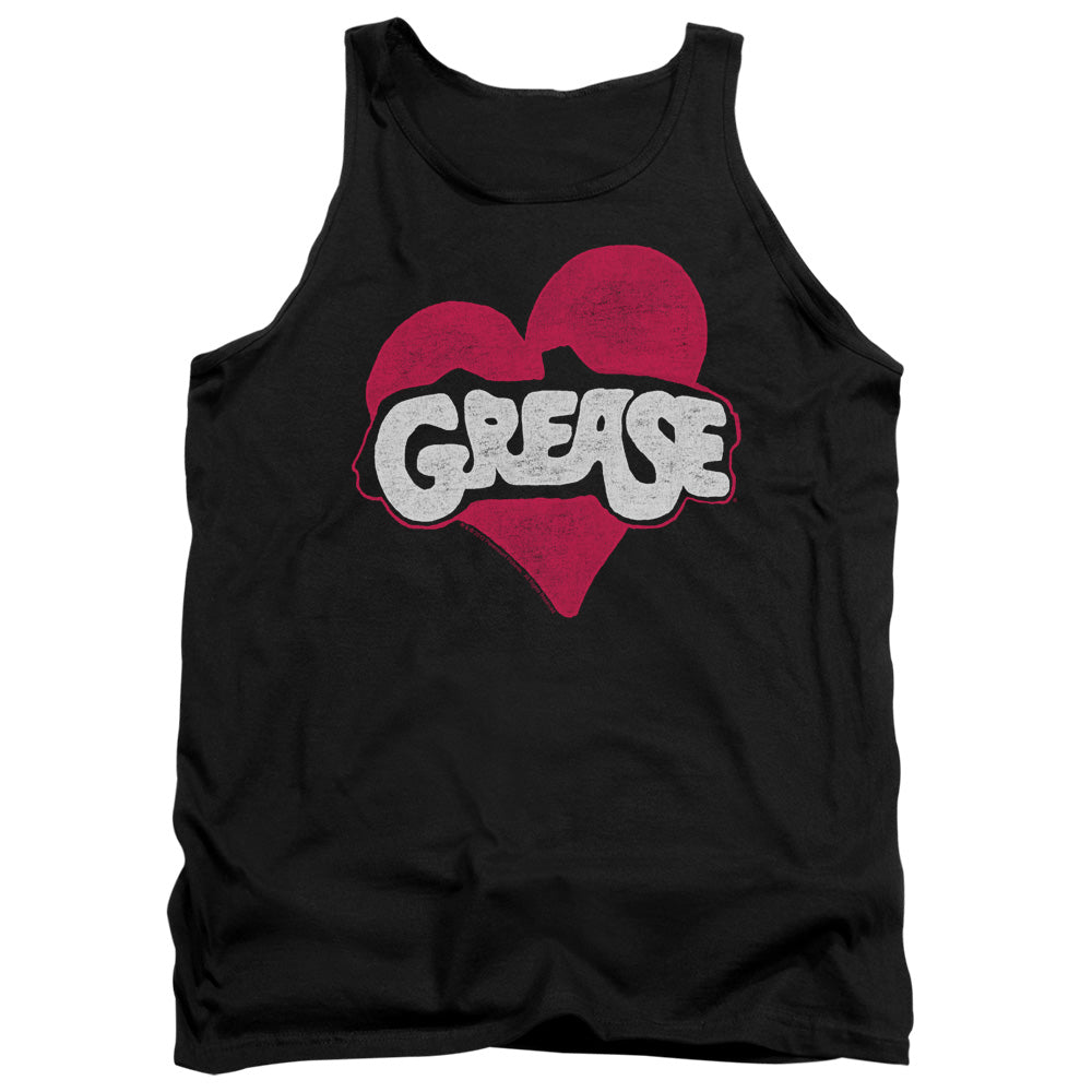 Grease Heart Mens Tank Top Shirt Black