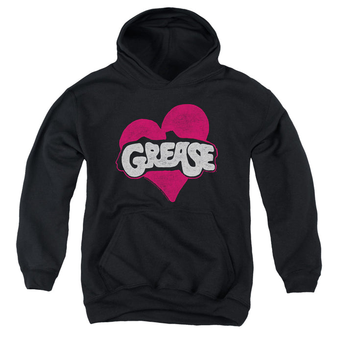 Grease Heart Kids Youth Hoodie Black