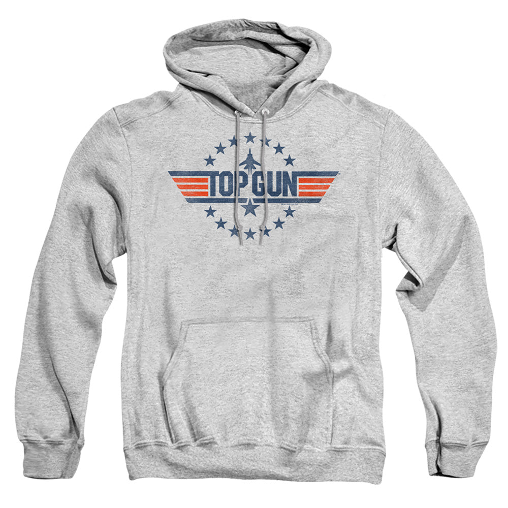 Top Gun Star Logo Mens Hoodie Athletic Heather