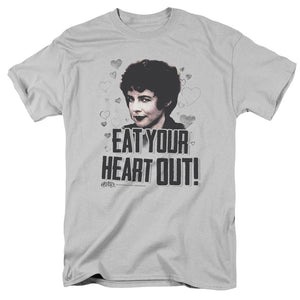 Grease Eat Your Heart Out Mens T Shirt Silver