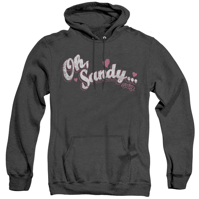 Grease Oh Sandy Heather Mens Hoodie Black