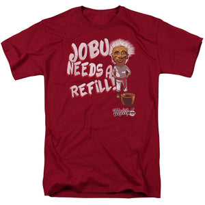 Major League Jobu Needs A Refill Mens T Shirt Cardinal