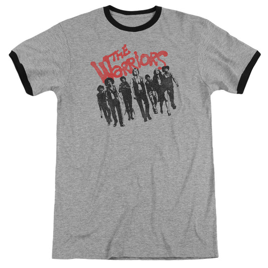 The Warriors The Gang Heather Ringer Mens T Shirt Heather Black