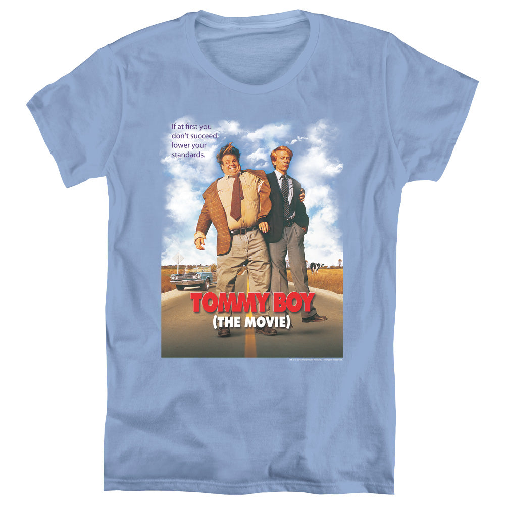 Tommy Boy Movie Poster Womens T Shirt Carolina Blue