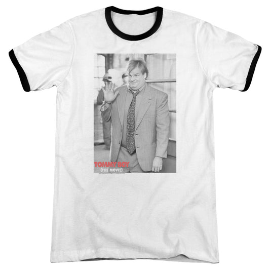 Tommy Boy Square Heather Ringer Mens T Shirt White