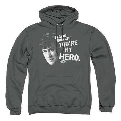 Ferris Bueller My Hero Mens Hoodie Charcoal