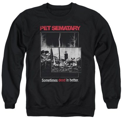 Pet Sematary Cat Poster Mens Crewneck Sweatshirt Black