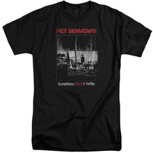 Load image into Gallery viewer, Pet Sematary Cat Poster Mens Tall T Shirt Black