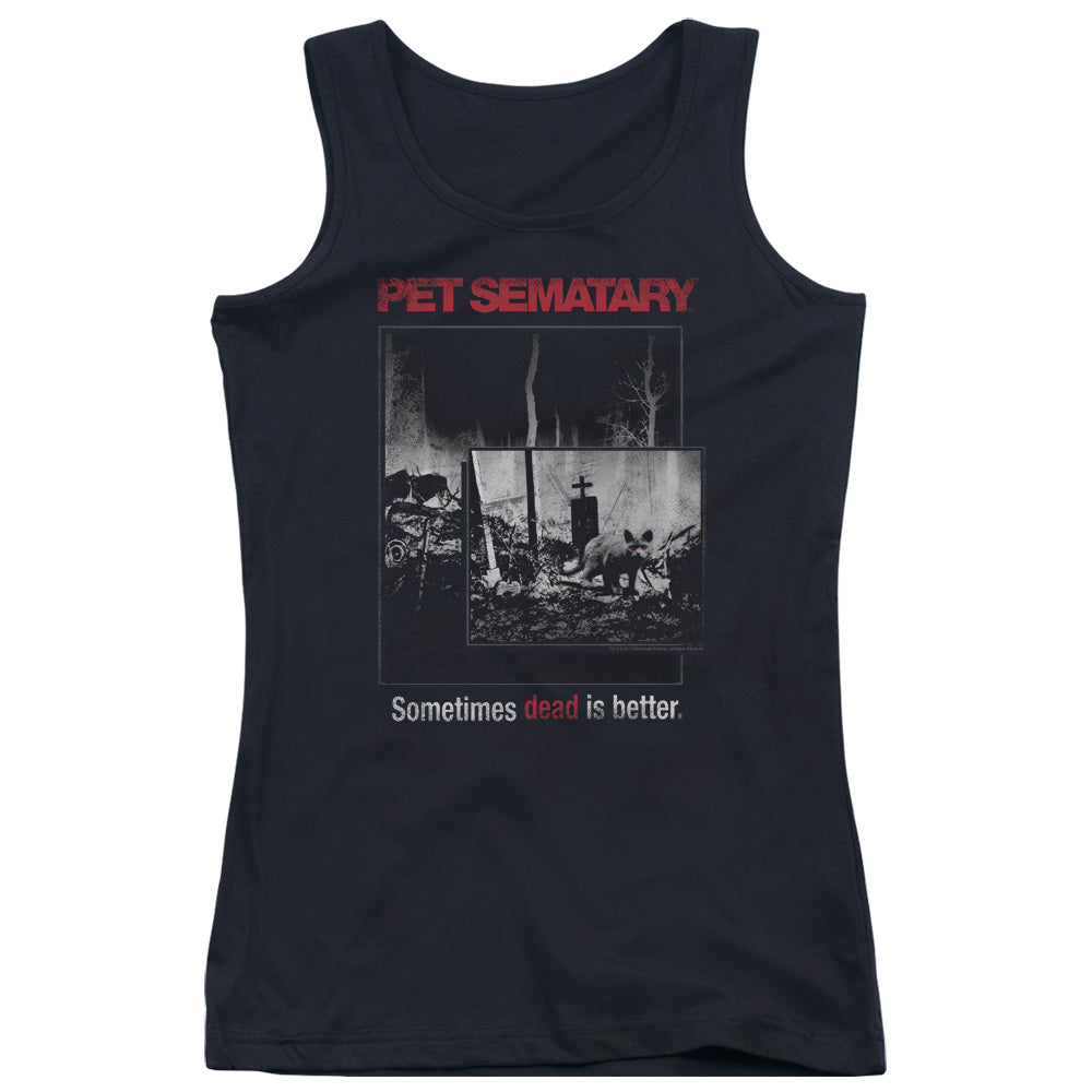 Pet Sematary Cat Poster Womens Tank Top Shirt Black