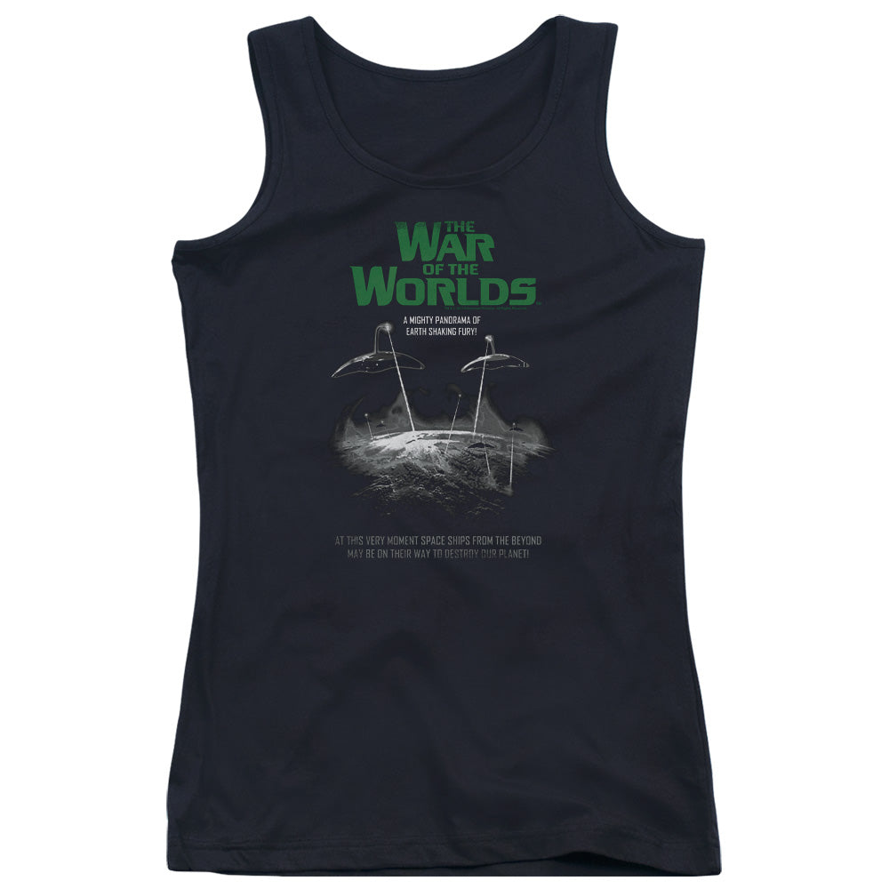 War Of The Worlds Attack Poster Womens Tank Top Shirt Black