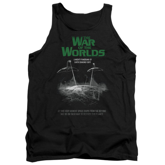 War Of The Worlds Attack Poster Mens Tank Top Shirt Black