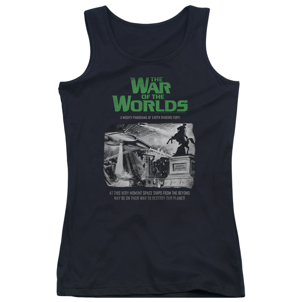 War Of The Worlds Attack People Poster Womens Tank Top Shirt Black