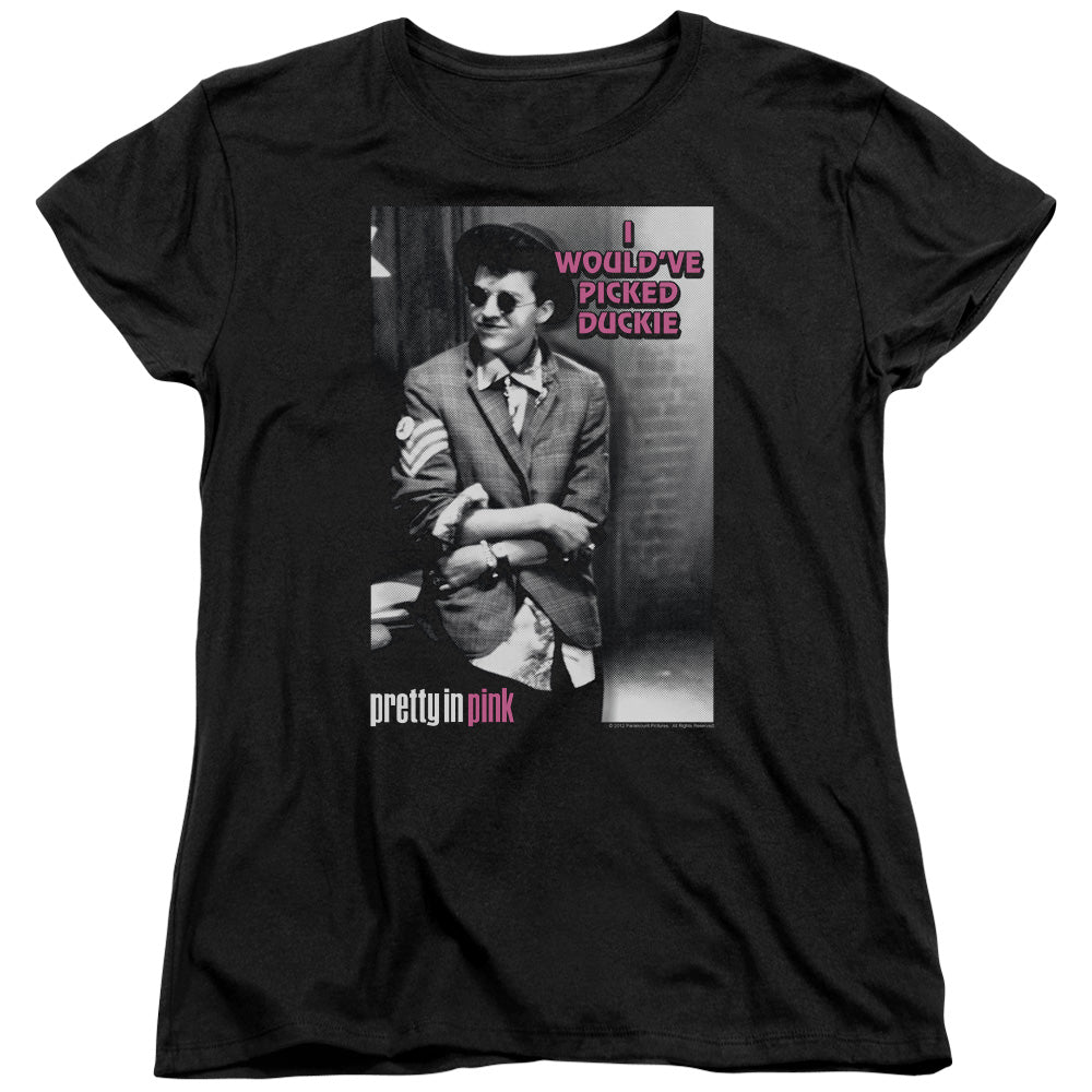 Pretty In Pink I Wouldve Womens T Shirt Black