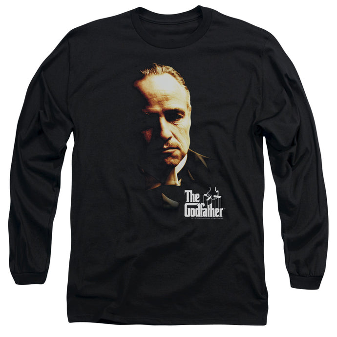 The Godfather Don Vito Mens Long Sleeve Shirt Black