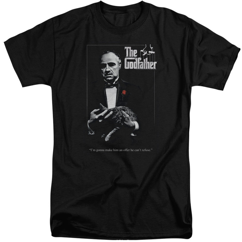 The Godfather Poster Mens Tall T Shirt Black