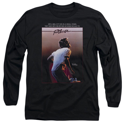 Footloose Poster Mens Long Sleeve Shirt Black