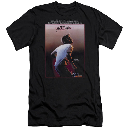 Footloose Poster Premium Bella Canvas Slim Fit Mens T Shirt Black