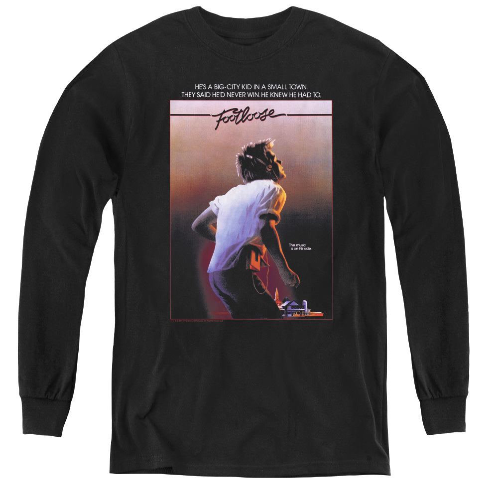 Footloose Poster Long Sleeve Kids Youth T Shirt Black