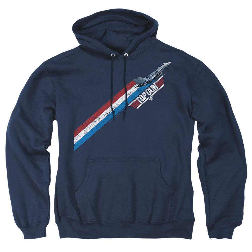 Top Gun Stripes Mens Hoodie Navy