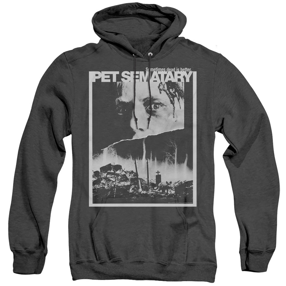 Pet Sematary Poster Art Mens Heather Hoodie Black Officially Licensed