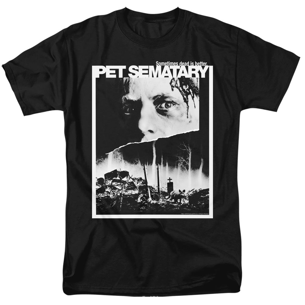 Pet Sematary Poster Art Mens T Shirt Black Officially Licensed