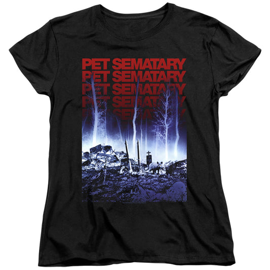 Pet Sematary Sematary Womens T Shirt Black