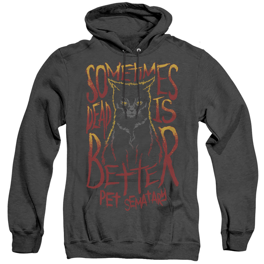 Pet Sematary Dead Is Better Heather Mens Hoodie Black