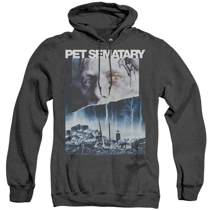 Pet Sematary Poster Art Mens Heather Hoodie Black Officially Licensed
