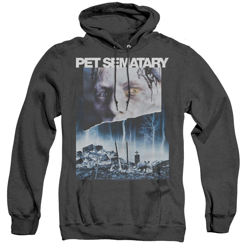 Pet Sematary Poster Art Mens Heather Hoodie Black Officially Licensed